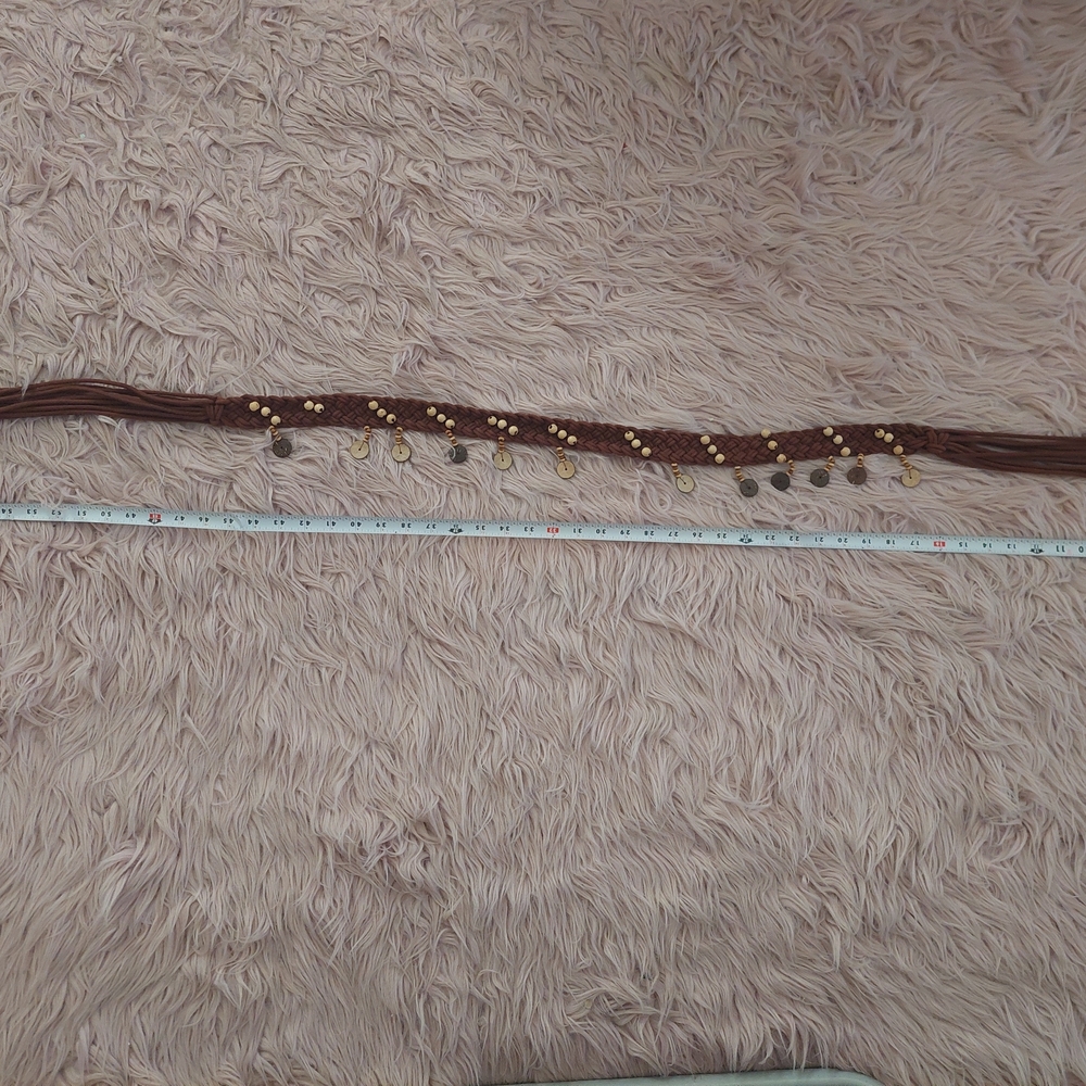 ☆Brown Beaded Women's Belt